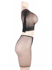 Load image into Gallery viewer, Rhinestone Fishnet Set
