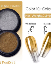 Load image into Gallery viewer, Metallic Color Nail Powder
