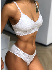 Load image into Gallery viewer, Flower Lace Set Bra &amp; Underwear

