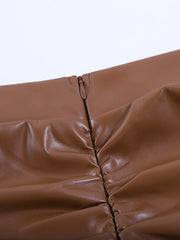 Load image into Gallery viewer, Spaghetti Strap Crop Top And Ruched Skirt
