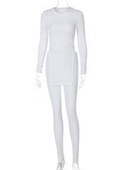 Load image into Gallery viewer, Side Slit Top And Leggings Set
