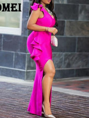 Load image into Gallery viewer, Ruffled High Slip Dress
