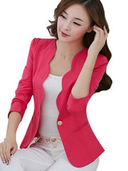 Load image into Gallery viewer, Scallop-Edge Blazer
