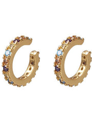 Load image into Gallery viewer, Women CZ Rainbow Earrings Cubic Zirconia - vendach
