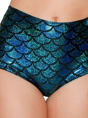 Load image into Gallery viewer, Sexy Mermaid Fish Scale shorts
