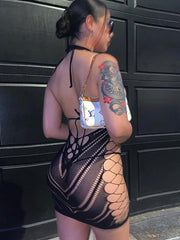 Load image into Gallery viewer, Hollow Out Halter Bodycon Dress
