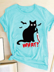 Load image into Gallery viewer, Murderous Black Cat T-Shirt
