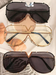 Load image into Gallery viewer,  Vintage Shield Sunglasses For Women