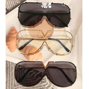  Vintage Shield Sunglasses For Women