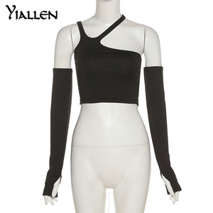 Removable Sleeves Halter Top