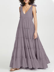 Load image into Gallery viewer, V-Neck Ruffles Sundress
