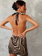 Load image into Gallery viewer, Halter Mini Dress
