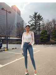 Load image into Gallery viewer, High Waist Stretchy Jeans
