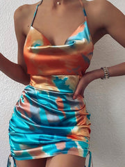 Load image into Gallery viewer, Drawstring Ruched Dress
