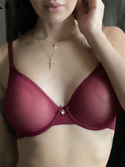 Load image into Gallery viewer, Sheer Bra &amp; Panties Lingerie Set
