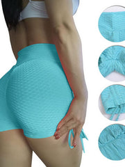 Load image into Gallery viewer, Side Tie High Waisted Booty Shorts 
