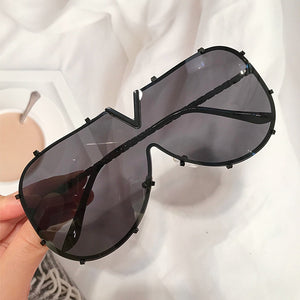  Vintage Shield Sunglasses For Women