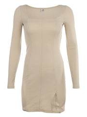 Load image into Gallery viewer, Square Neck Ribbed Dress
