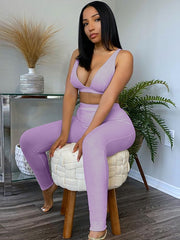 Load image into Gallery viewer, Ribbed Two-Pieces Set
