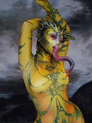 Load image into Gallery viewer, Halloween Animal Cosplay Costume Lady Nightclub Role Playing Costume Lizard Pattern Printing Jumpsuit Club Party Show Jumpsuits