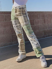 Load image into Gallery viewer, Patchwork Pants