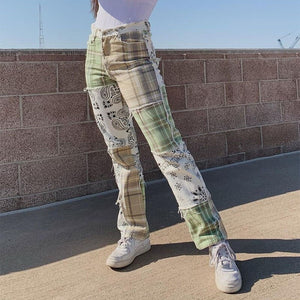 Patchwork Pants