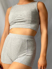 Load image into Gallery viewer, Short Sleeves Crop Top &amp; Shorts
