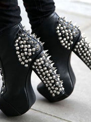 Load image into Gallery viewer, Chunky High Heel With Spikes