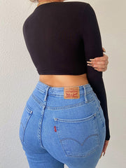 Load image into Gallery viewer, Front Tie Long Sleeve Tops
