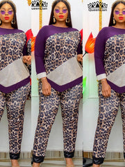 Load image into Gallery viewer, Leopard Print Two-Piece Set
