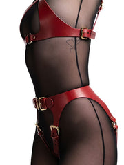 Load image into Gallery viewer, Faux Leather Lingerie Harness
