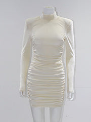 Load image into Gallery viewer, Turtle Neck Velvet Dress
