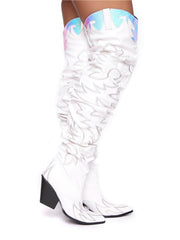 Load image into Gallery viewer, Thigh High Cowboy Boots
