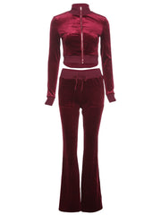 Load image into Gallery viewer, Long Sleeve Top &amp; Flare-Leg Pants
