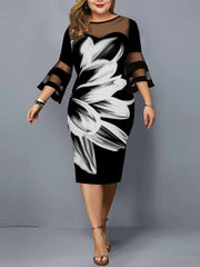 Load image into Gallery viewer, Elegant Floral Printed Dress
