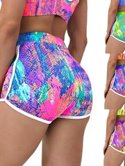 Load image into Gallery viewer, Women&#39;s Snakeskin Tie-Dye  Shorts
