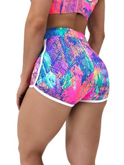 Load image into Gallery viewer, Women&#39;s Snakeskin Tie-Dye  Shorts

