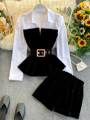 Load image into Gallery viewer, Long Sleeve Top &amp; Shorts
