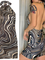 Load image into Gallery viewer, Halter Mini Dress
