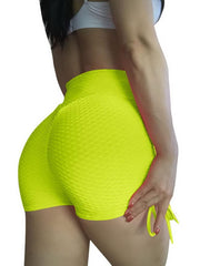 Load image into Gallery viewer, Side Tie High Waisted Booty Shorts 
