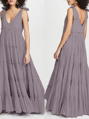 Load image into Gallery viewer, V-Neck Ruffles Sundress
