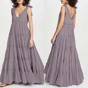 V-Neck Ruffles Sundress