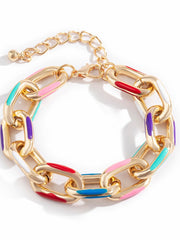 Load image into Gallery viewer, Colorful Painted Link Bracelet

