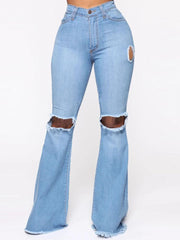 Load image into Gallery viewer, Jeans w/ Flared Legs
