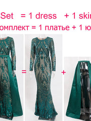 Load image into Gallery viewer, Sheer Sequin Gown
