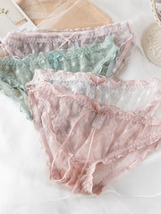 Load image into Gallery viewer, Cute Sheer Lace Star Underwear
