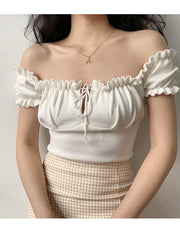 Load image into Gallery viewer, Drawstring Ruffled Top
