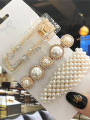 Load image into Gallery viewer, Handmade Pearl Hair Clips
