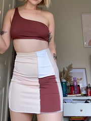 Load image into Gallery viewer, Ribbed Patchwork Two Piece Set