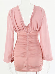 Load image into Gallery viewer, Bodycon Ruffle Dress
